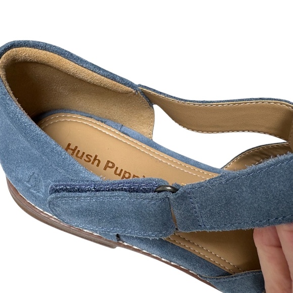 shoes 9M HUSH PUPPIES CHARDON blue fisherman suede sandal classic NWOT - Picture 8 of 14